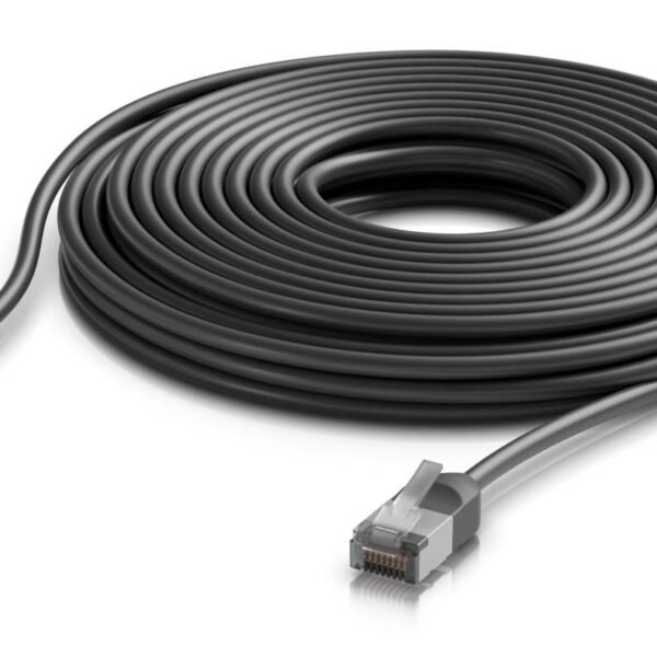 Ultra-thin, rugged, shielded  outdoor patch cable for 10  GbE networking