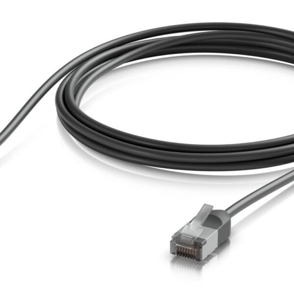 Ultra-thin, rugged, shielded  outdoor patch cable for 10  GbE networking