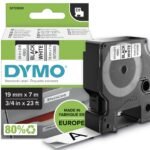 D1 Standard 19mm 19mm x 7m Black on white
