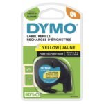 LetraTAG Tape / 12mm x 4m Plastic Yellow
