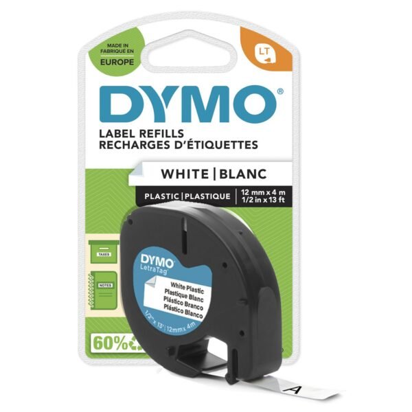 LT Plastictape 12mm x 4m White