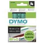 D1 Standard 19mm 19mm x 7m Black on green,