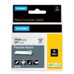 RHINO Flexible Nylon 19mm x 3,5m Black on white,