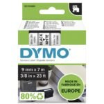 D1 Standard 9mm 9mm x 7m Black on white