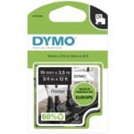 D1 Flexible Nylontape 12mm x 3,5m Black on white,