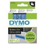 D1 Standard 12mm 12mm x 7m Black on blue, 5-pack