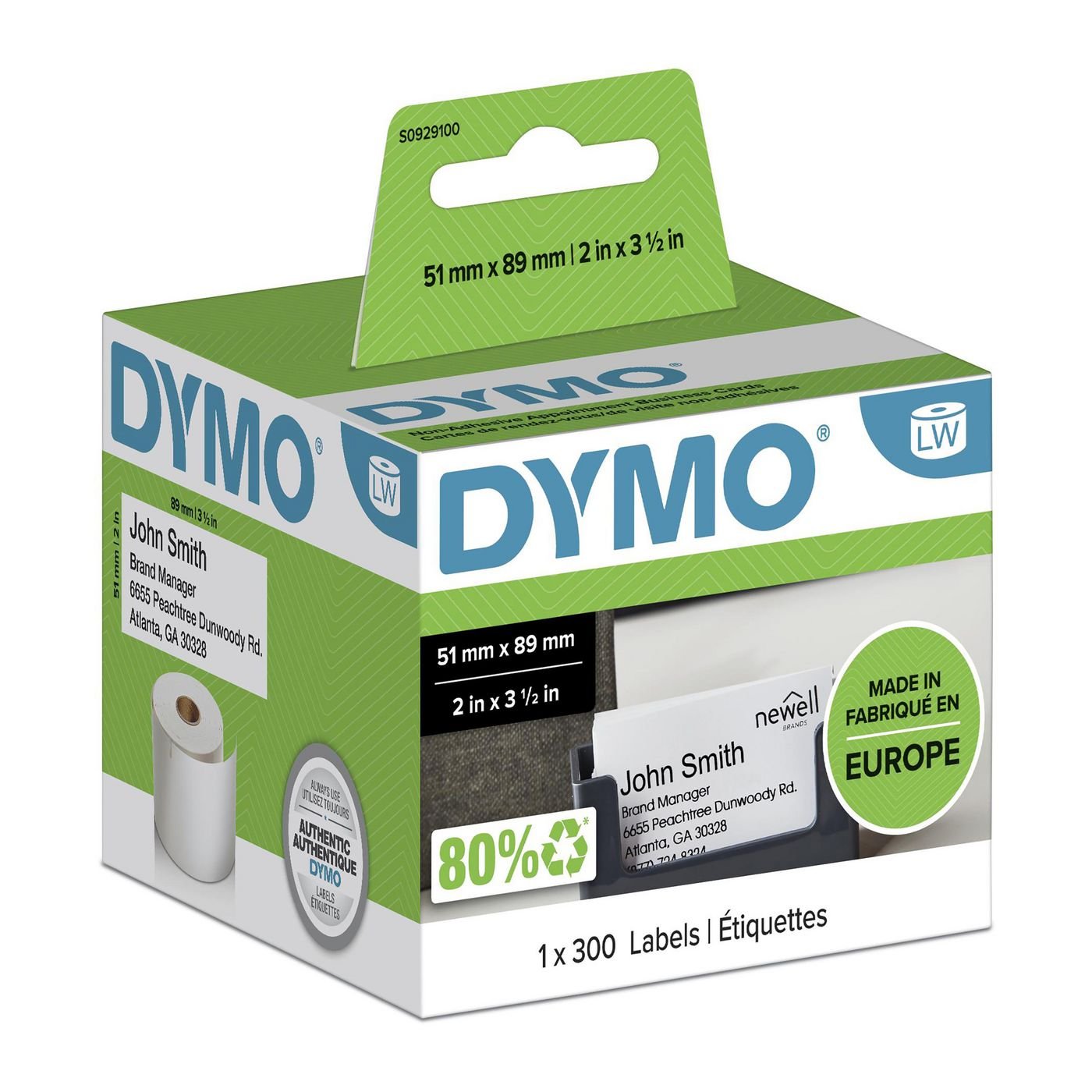 Img_37609097.jpg Appointment/Name Bagde cards (Non-adhesive) 51mm x 89mm 1 x 300 labels - Image 1