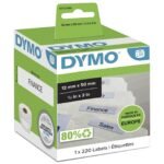 Suspension file 50mm x 12mm White, 220 labels/roll,