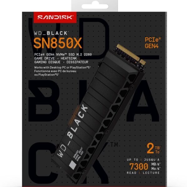 Black Sn850X 2 Tb M.2 Pci  Express 4.0 Nvme
