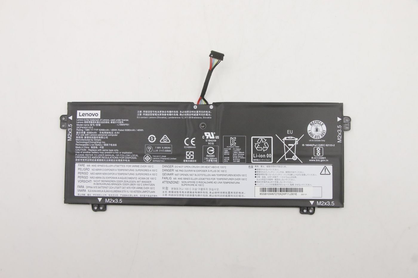 Img_37656034.jpg 48Wh Lithium-Ion battery for Lenovo Yoga 730 series 7.68V48Wh4cellbty - Image 1