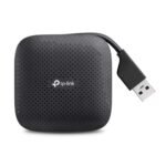 USB Hub USB 3.0 4-Port portabl UH400, USB 3.2 Gen 1 (3.1 Gen  1) Type-A, 5000 Mbit/s, Black, 71 mm, 71 mm, 16.6 mm
