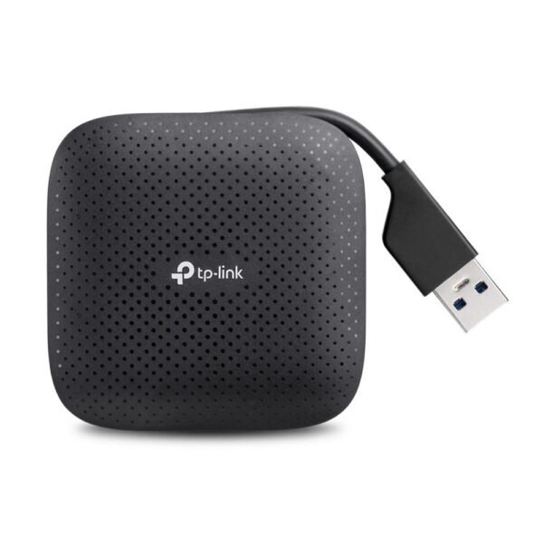 USB Hub USB 3.0 4-Port portabl UH400, USB 3.2 Gen 1 (3.1 Gen  1) Type-A, 5000 Mbit/s, Black, 71 mm, 71 mm, 16.6 mm