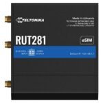 RUT281 (Global, EU PSU) 4G  LTE Telit CAT4 router, x2  ethernet ports, physical SIM + eSIM
