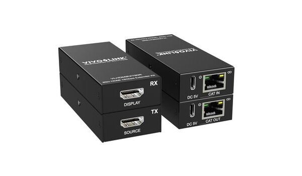 Vivolink VLHDMIEXT60 AV extender AV transmitter & receiver Black