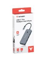 Verbatim CMH-09 USB Type-C 10000 Mbit/s Silver - Image 2