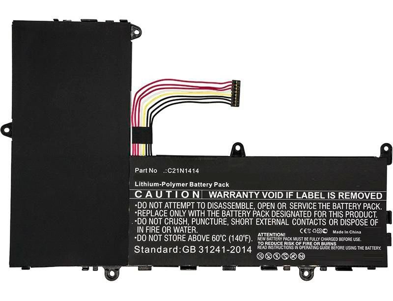 Img_37740049.jpg Laptop Battery for Asus 36.26Wh 7.4V 4900mAh 36.26Wh Li-Pol 7.4V 4900mAh Black, CKSE321D1, EeeBook X205, EeeBook X205TA - Image 1