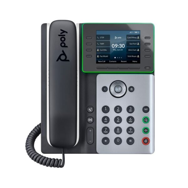 Edge E300 Ip Phone Black,  Silver 8 Lines Lcd