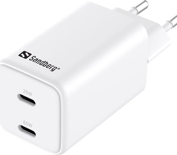 AC Charger Dual USB-C PD65W EU