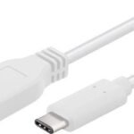 USB 3.2 Gen 1 C-A Cable, 2m White, for synching and  charging, Speed Rate at 5 Gbs