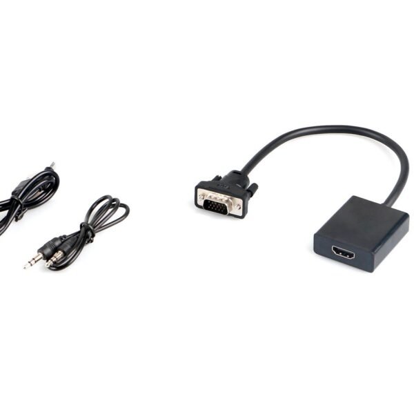 VGA + Audio to HDMI converter With USB power and Audio.  Support 1080P, HDMI Compliant, HDCP ready.