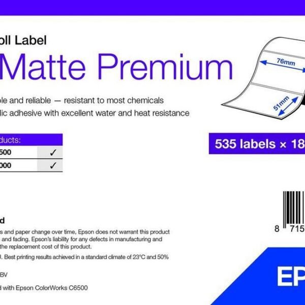 Printer Label White  Self-Adhesive Printer Label