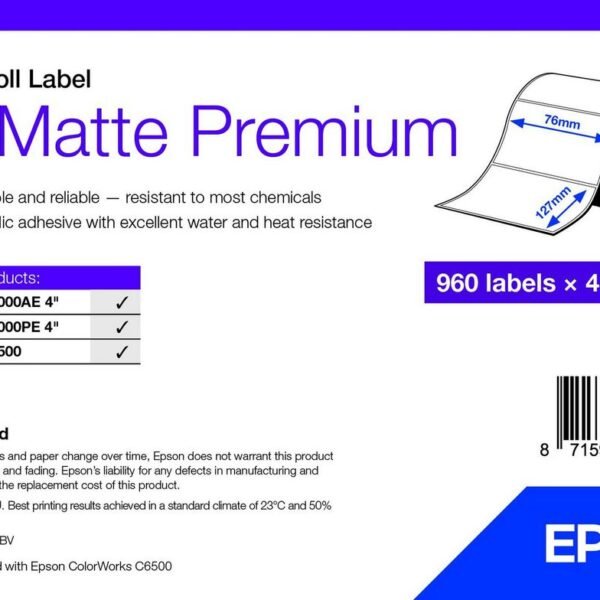 Printer Label White  Self-Adhesive Printer Label