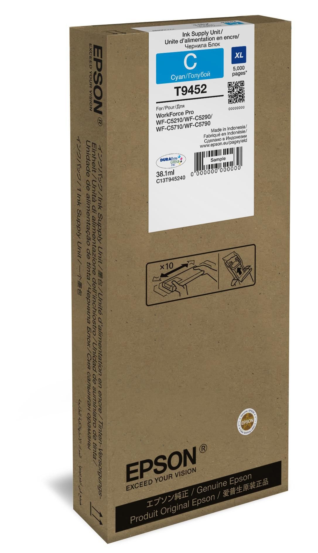 Img_37901931.jpg Ink Cartridge XL Cyan WF-C5xxx Series - Image 1