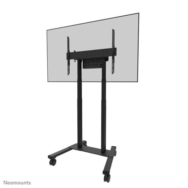 FL55-875BL1, Mobile Motorised  Display Trolley, 55-100", Max  110 kg, H:111,3-176,3 cm (35mm/sec), VESA 100x100-800x600, Lockable (excl.