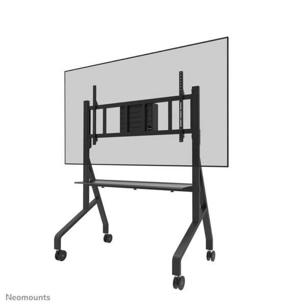 FL50-575BL1, Mobile Display  Trolley, 65-110", Max 125 kg,  Manual H:129-139cm, VESA 100x100-1100x600, Incl. Hardware shelf, Lockable