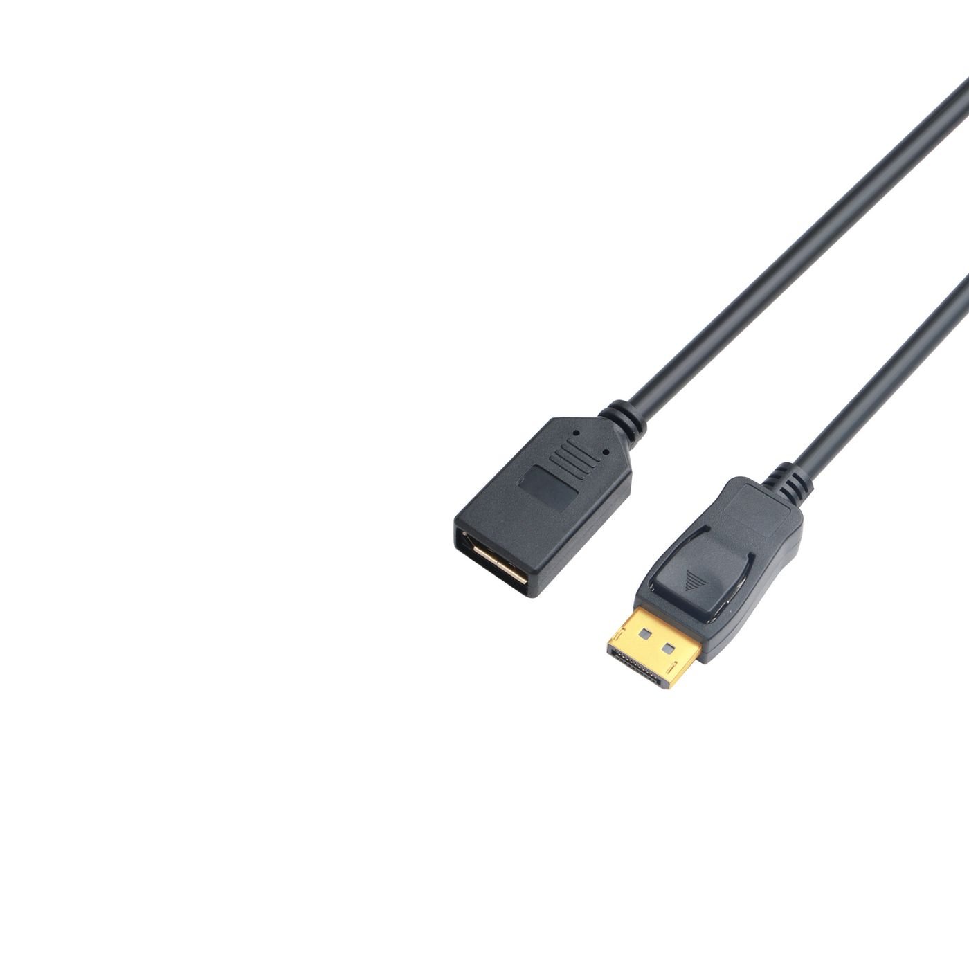 Img_37918174.jpg QHD Displayport extender Cable 2m Displayport v. 1.1a HD 1600p Gold-Plated connectors, Black - Image 1