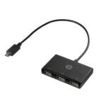 USB-C to USB-A USB-C to USB-A Hub, USB 3.2  Gen 1 (3.1 Gen 1) Type-C, USB 3.2 Gen 1 (3.1 Gen 1) Type-A, Black, HP ZBook