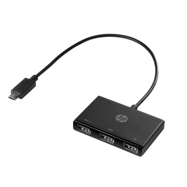 USB-C to USB-A USB-C to USB-A Hub, USB 3.2  Gen 1 (3.1 Gen 1) Type-C, USB 3.2 Gen 1 (3.1 Gen 1) Type-A, Black, HP ZBook