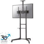 FL50-550BL1, Mobile Display  Trolley, 37-70", Max 50 kg,  Manual H:128,5-145cm, VESA 100x100 - 600x400, Incl. cam/hardware shelf, -Black