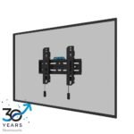 WL30S-850BL12, Fixed TV Mount  Wall, 24-65", Max 40 kg, VESA  50x50-200x200, D:3,3cm, Level Adjustment, Lockable (Incl. Security Screw, Excl.