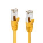 S/FTP CAT6 0.15m Yellow LSZH PiMF (Pairs in metal foil)  4x2xAWG 27, CU - Image 2