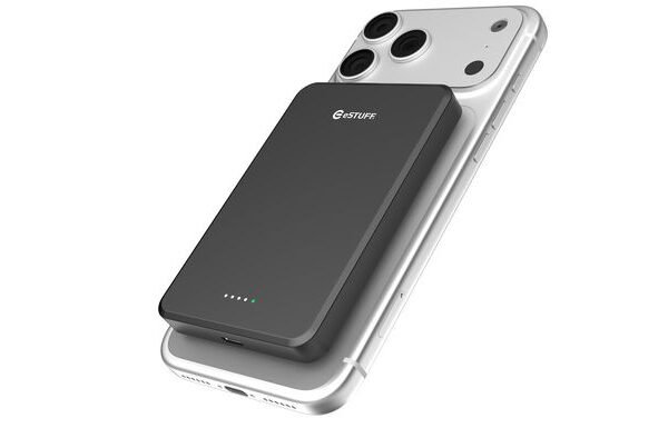 eSTUFF ES641101 power bank Wireless charging Black