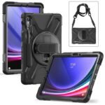 Galaxy Tab S10 Lite/S10 FE/S9  FE/S9/S8/S7 AUSTIN Defender  without built-in screen protector. Black