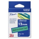 Tape Black on Green 12mm - Image 3
