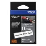 TZE-FX241 FLEXI-TAPE LAM.  18MM 8M BLACK ON WHITE - Image 2