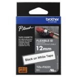 TZEFX231 12MM BLACK ON WHITE  FLEXIBLE ID TZEFX231, TZ,  White, Thermal Transfer, Paper, 8 m, 1 pc(s) - Image 3