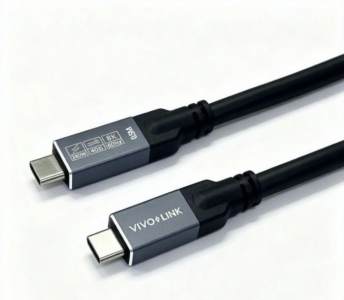 Img_38307832 USB-C to USB-C Cable 0.5m - USB4, 40Gbps, 100W PD, 8K, Enterprise-tested - Image 1