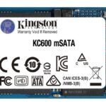 Technology KC600 mSATA 256 GB  Serial ATA III 3D TLC  Technology KC600, 256 GB, mSATA, 550 MB/s, 6 Gbit/s