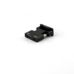HDMI Female - VGA Male Black Plastic
