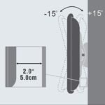 Wall mount medium tilt up to  VESA 400x400 . - Image 2