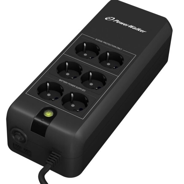 VFD 600 full APFC PSU support 600VA/300W Offline with 6x Schuko outlet, easy battery replacement