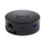 USB-C Mobile Adapter DA300 DA300, Wired, USB 3.0 (3.1  Gen 1) Type-C, USB Type-A, 10,100,1000 Mbit/s, Black, Dell