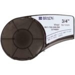 Vinyl tape for M211 M210  BMP21-PLUS BMP21-LAB BMP21  BMP21-LAB/BMP21/IDPAL White on Black 19,05mm