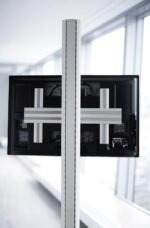 X H Unislide, Single part -  not complete product Smart  Media Solutions PD210001, 50 kg, 200 x 200 mm, 800 x 400 mm, Silver