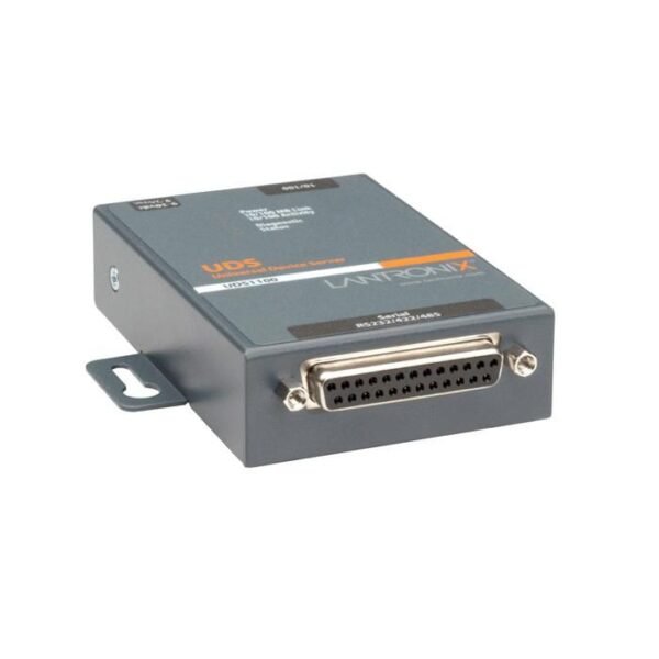 DEVICE SERVER POE UDS1100 1POR 1 x DB25F DCE, 1 x 10/100Base -T RJ-45, DSTNI-EX 48 MHz, 256 KB SRAM, 2 MB Flash, PoE, LED