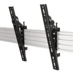 Flat Screen Interface Arms System X Universal Interface  Arms with Tilt - VESA 400, Flat panel mount arm, Black, 70 kg, Rail, 177.8 cm